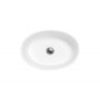 Besco Uniqa umywalka 46x32 cm nablatowa owalna biała #UMD-U-NB zdj.2