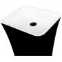 Besco Assos B&W umywalka 52x41x85 cm wolnostojąca prostokątna biała/czarna #UMD-A-WOBW zdj.3