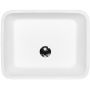 Besco Assos Black & White umywalka 50x40 cm wolnostojąca biały/czarny mat #UMMC-A-WO zdj.4
