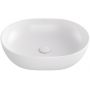 Besco Moya umywalka 48,5x35 cm owalna nablatowa biała UNC-49-MOB zdj.1