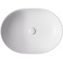 Besco Moya umywalka 48,5x35 cm owalna nablatowa biała UNC-49-MOB zdj.3