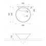Umywalka nablatowa Bathco Spain Burdeos 0009 zdj.2