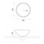 Umywalka nablatowa Bathco Spain Moon 4013 zdj.2