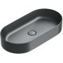 Catalano Zero umywalka 70x35 cm owalna nablatowa czarna 0122700022 zdj.1