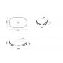 Catalano Sfera umywalka 60x37 cm owalna nablatowa acqua satinato 0522610028 zdj.2