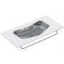 Catalano Edition umywalka 100x50 cm ścienna prostokątna srebrny/biały 1100EDBA zdj.1
