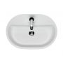 Cersanit Caspia Oval umywalka 60 cm nablatowa biała K11-0099