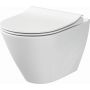 Cersanit City Oval New miska WC wisząca z deską wolnoopadającą Slim biała K701-104