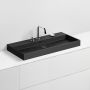 Clou New Wash Me umywalka 90x42 cm prostokątna ścienna-nablatowa czarna CL/02.30434 zdj.3