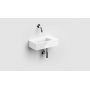 Clou Flush umywalka 36x18 cm prostokątna ścienna-nablatowa biała CL/03.03031 zdj.3