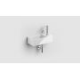 Clou New Flush umywalka 35x18 cm prostokątna ścienna-nablatowa biała CL/03.03430.01 zdj.3