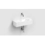 Clou Hammock umywalka 45x18 cm prostokątna ścienna-nablatowa biała CL/03.08370 zdj.3