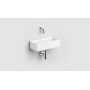 Clou New Flush umywalka 38x18 cm prostokątna ścienna-nablatowa biała CL/03.13431 zdj.5