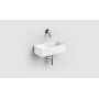 Clou New Flush umywalka 35x18 cm prostokątna ścienna-nablatowa biała CL/03.13432 zdj.6