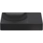 Clou Vale umywalka 38x19 cm prostokątna ścienna-nablatowa czarna CL/03.30161.R zdj.1