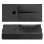 Clou Vale umywalka 45x19 cm prostokątna ścienna-nablatowa czarna CL/03.30162.01.L zdj.3