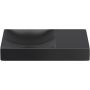 Clou Vale umywalka 45x19 cm prostokątna ścienna-nablatowa czarna CL/03.30162.R zdj.1