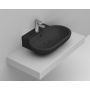 Ceramica Dolomite Mirto umywalka 65x46 cm owalna meblowa czarna matowa D461481 zdj.1