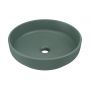 Comad River 1 umywalka 40x40 cm okrągła nablatowa zielony mat RIVER 1 FOREST GREEN MATT UN 40 ( E-6595 ) zdj.1