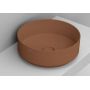 Ceramica Dolomite Noemi umywalka 44 cm okrągła nablatowa brązowy mat D310561 zdj.1