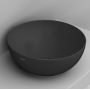 Ceramica Dolomite Noemi umywalka 44 cm okrągła nablatowa czarna matowa D310681 zdj.1