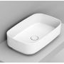 Ceramica Dolomite Noemi umywalka 62x38 cm prostokątna nablatowa biała D311001 zdj.1