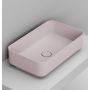 Ceramica Dolomite Noemi umywalka 60x36 cm prostokątna nablatowa różowa matowa D311165 zdj.1