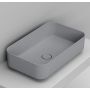 Ceramica Dolomite Noemi umywalka 64x38,5 cm prostokątna nablatowa szary mat D311245 zdj.1