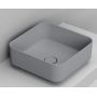 Ceramica Dolomite Noemi umywalka 40x40 cm kwadratowa nablatowa szary mat  D311745 zdj.1