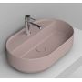 Ceramica Dolomite Noemi umywalka 65x40 cm owalna nablatowa różowa matowa D312065 zdj.1