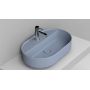 Ceramica Dolomite Noemi umywalka 65x40 cm owalna nablatowa niebieska matowa D312071 zdj.1