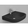 Ceramica Dolomite Mirto umywalka 68x51 cm owalna ścienna czarna matowa D461081 zdj.1