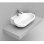 Ceramica Dolomite Mirto umywalka 65x46 cm owalna meblowa biała D461401 zdj.1