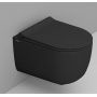 Ceramica Dolomite Mirto Round miska WC wisząca bez kołnierza ze spłukiwaniem wirowym czarny mat D474981 zdj.1