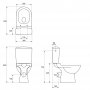 Kompakt WC poziomy Cersanit Iryda K02-021 zdj.2