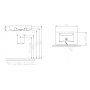 Umywalka 65 cm biała Deante Basic Long CDB 6U6M zdj.2