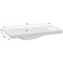 Defra Bonito umywalka 81x42,3 cm prostokątna meblowa biała 1074 zdj.3
