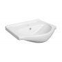 Defra Roberto umywalka 50x41 cm półokrągła meblowa biała 1520 zdj.1