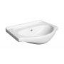 Defra Roberto umywalka 55x42 cm półokrągła meblowa biała 1521 zdj.1