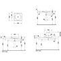Duravit Architec umywalka 50x50 cm nablatowa kwadratowa biała 0320500000 zdj.2