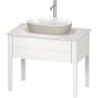 Duravit Luv umywalka 60x40 cm owalna nablatowa biały/szary satynowy 0379602300 zdj.3