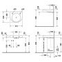Duravit Architec umywalka 57,5x52 cm ścienna półokrągła biała 0443580000 zdj.2