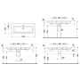 Duravit 2nd floor umywalka 120x50 cm ścienna prostokątna biała 0491120000 zdj.2