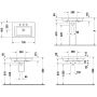 Duravit 2nd floor umywalka 70x46 cm ścienna prostokątna biała 0491700030 zdj.2