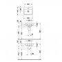 Duravit PuraVida umywalka 50x42 cm mała WonderGliss 07205000001 zdj.2