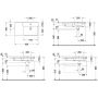 Duravit P3 Comforts umywalka 85x49,5 cm prostokątna prawa WonderGliss biała 23348500001 zdj.2