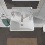 Duravit ME by Starck Compact umywalka 60x40 cm ścienna prostokątna WonderGliss biała 23436000001 zdj.4