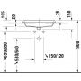 Duravit Qatego umywalka 55x45,5 cm prostokątna wpuszczana biała 2396550027 zdj.3