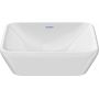 Duravit D-Neo umywalka 40x40 cm kwadratowa nablatowa biała 2397400070 zdj.2