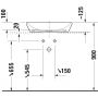 Duravit D-Neo umywalka 60x40 cm prostokątna nablatowa biała 2397600070 zdj.6